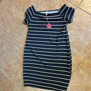 Pink blush maternity dress